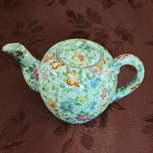 Vintage Chintz Floral Signed Occupied Japan Tea Pot